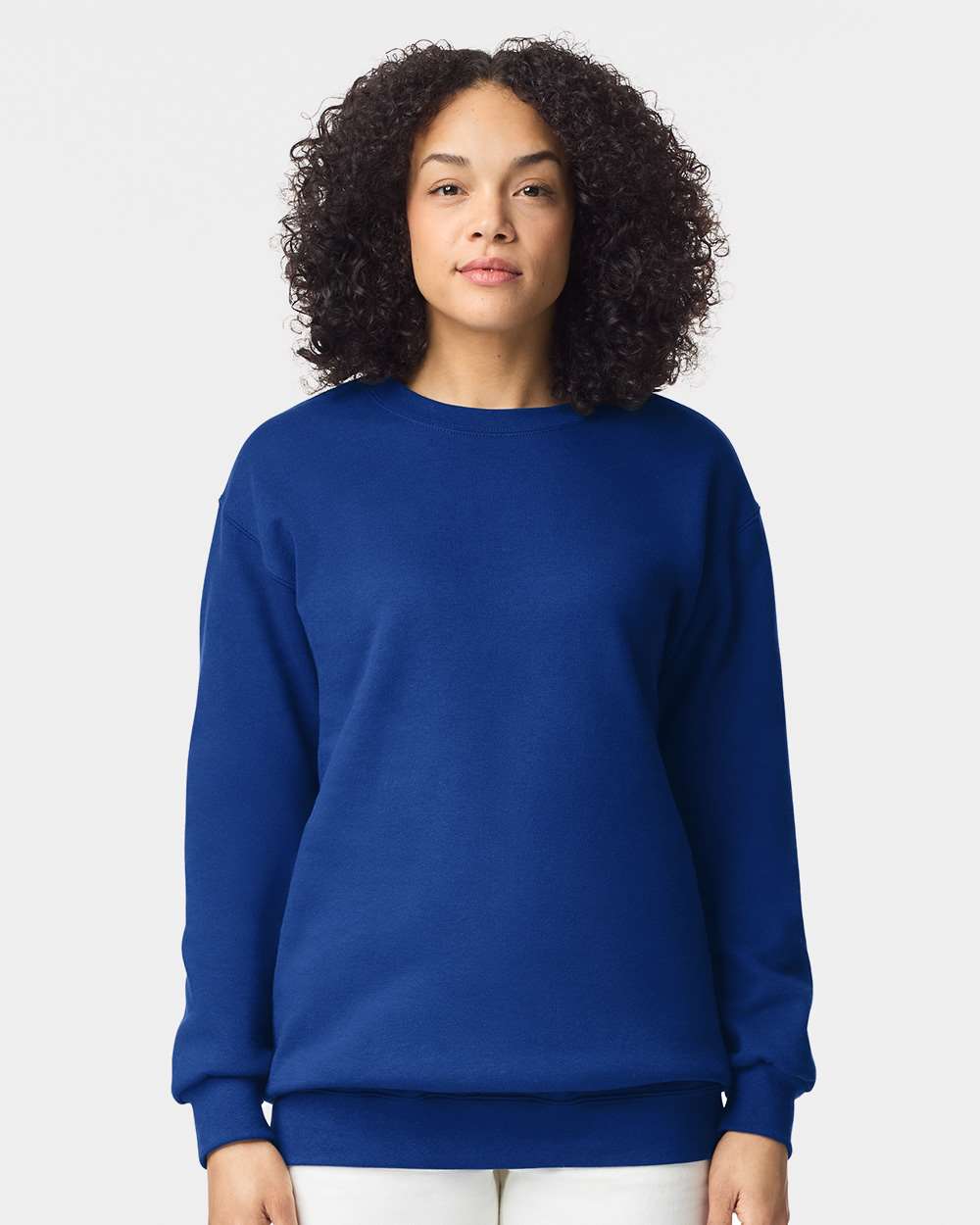 Unisex Hammer™ Maxweight Crewneck Sweatshirt - OnModelFront - B02560753 - Deep Royal