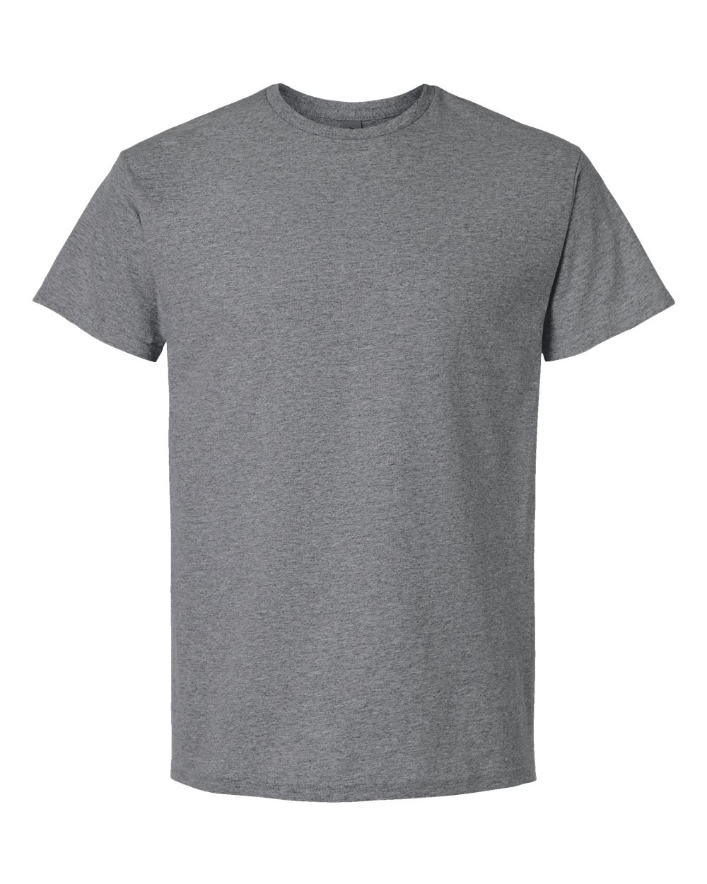 Unisex Light Cotton T-Shirt - Front - B02860092 - Graphite Heather