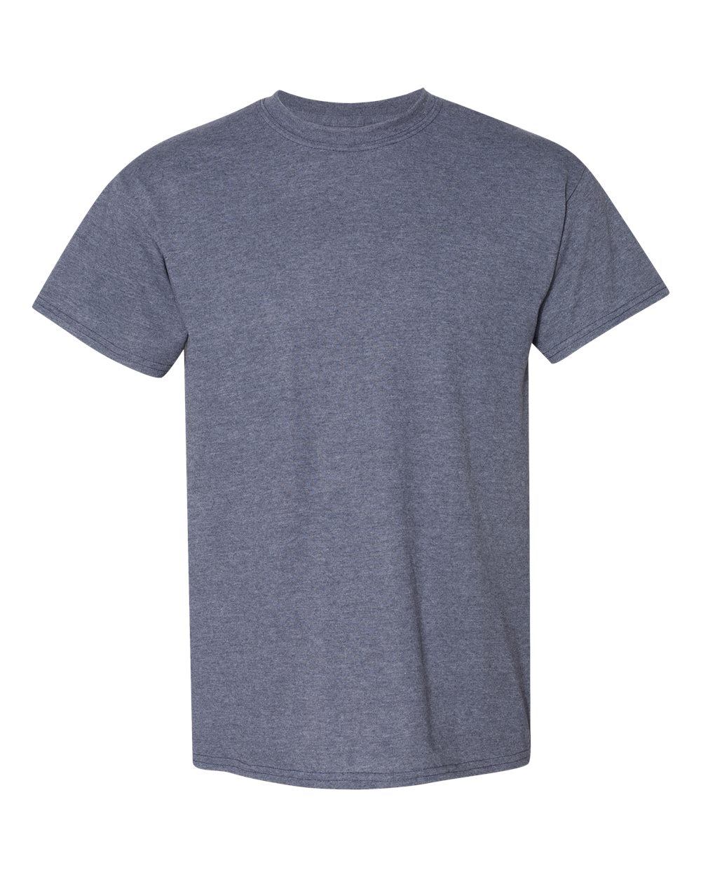 Unisex DryBlend® T-Shirt - Front - B06560643 - Heather Dark Navy