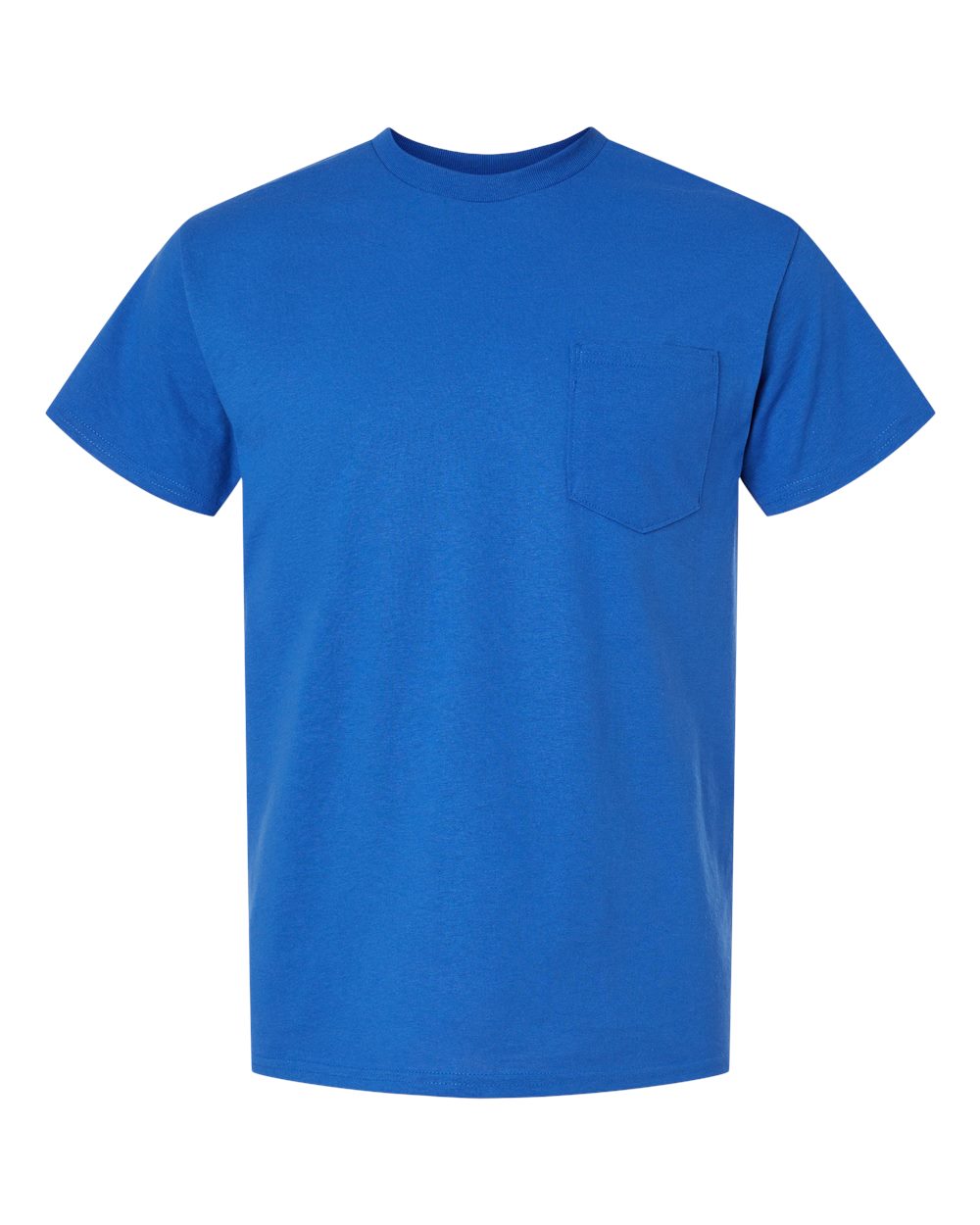 Men's DryBlend® Pocket T-Shirt - Front - B07260753 - Royal