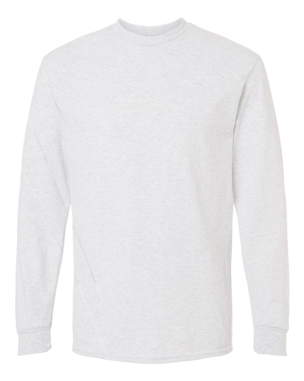 Men's DryBlend® 50/50 Long Sleeve T-Shirt - Front - B07660023 - Ash