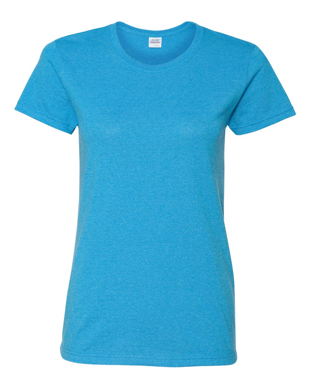 Women's Heavy Cotton™ T-Shirt - Front - B86960783 - Heather Sapphire