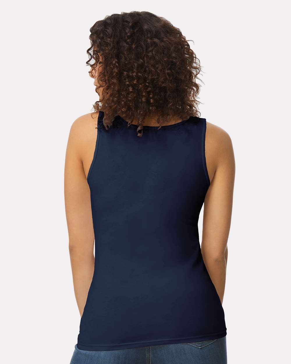 Women's Softstyle® Tank Top - OnModelBack - B59760653 - Navy