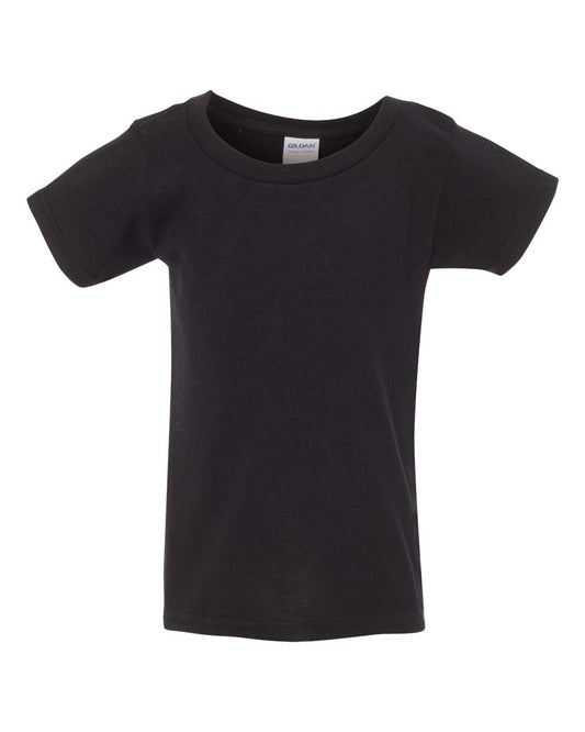 Toddler Heavy Cotton™ T-Shirt - Front - B35560503 - Black