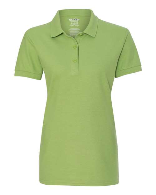 Premium Cotton® Women's Double Piqué Polo - Front - B18060178 - Kiwi