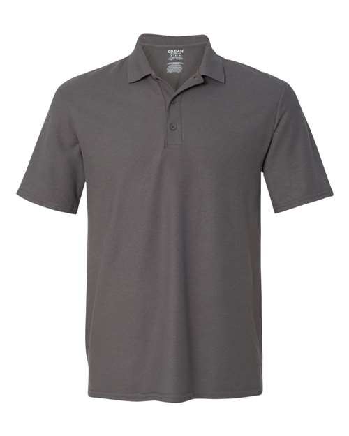 DryBlend® Double Piqué Polo - Front - B17260093 - Charcoal