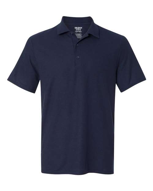 DryBlend® Double Piqué Polo - Front - B17260658 - Navy