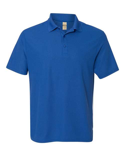 Performance® Double Piqué Polo - Front - B29260753 - Royal