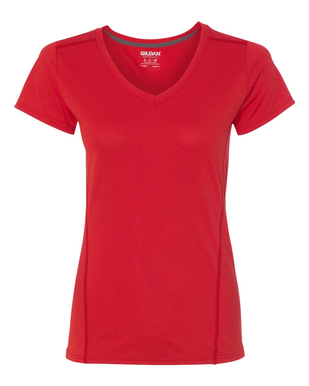 Women's Performance® Tech V-Neck T-Shirt - Front - B20560702 - Red