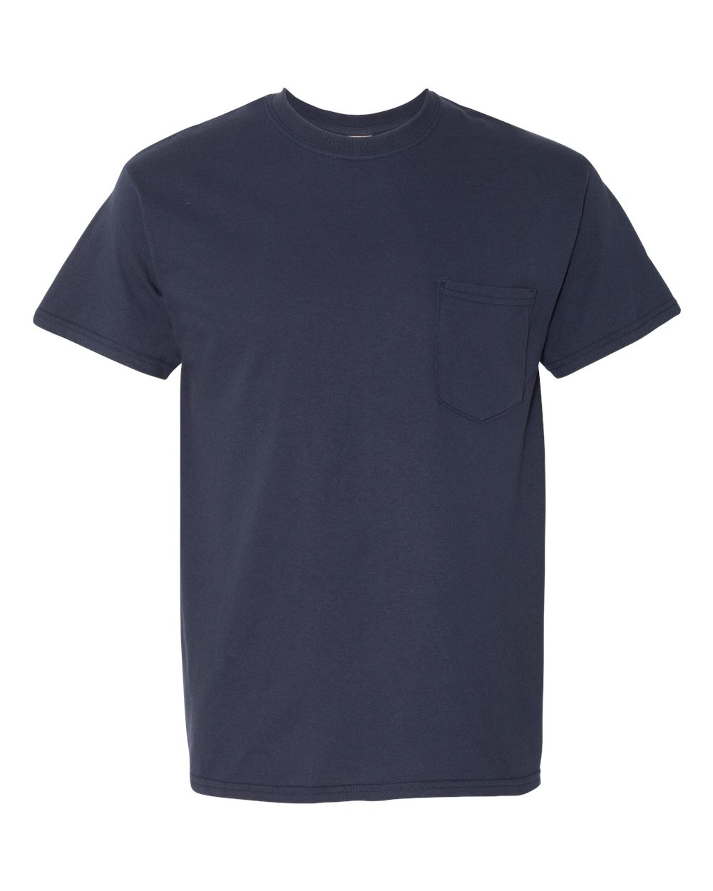 Unisex Heavy Cotton™ Pocket T-Shirt - Front - B12960653 - Navy