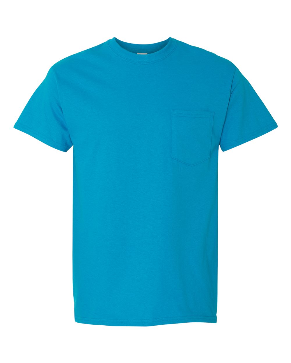 Unisex Heavy Cotton™ Pocket T-Shirt - Front - B12960763 - Sapphire