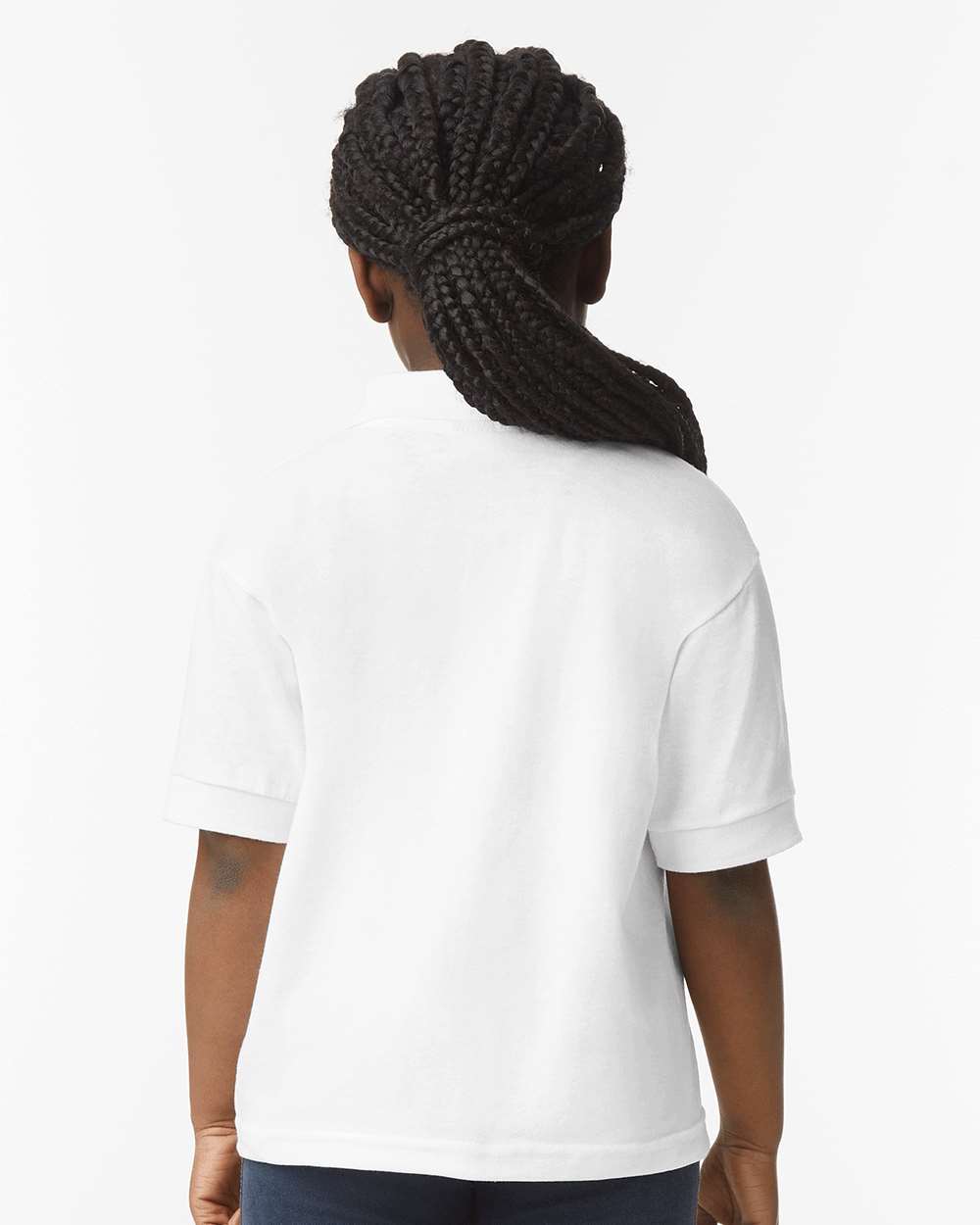 Youth DryBlend® Jersey Polo - OnModelBack - B31060003 - White