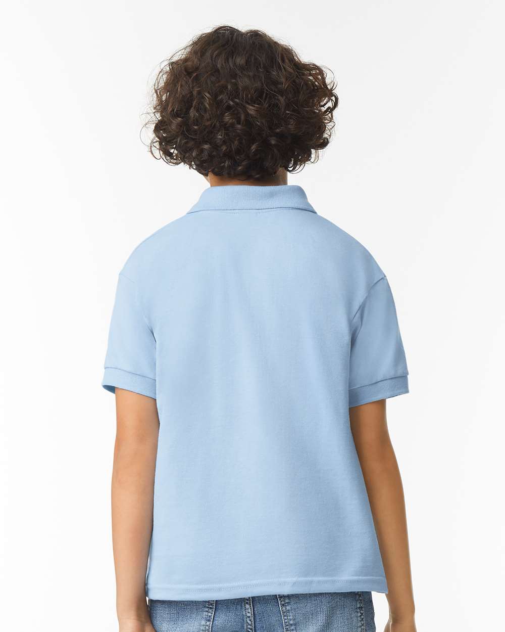 Youth DryBlend® Jersey Polo - OnModelBack - B31060253 - Light Blue