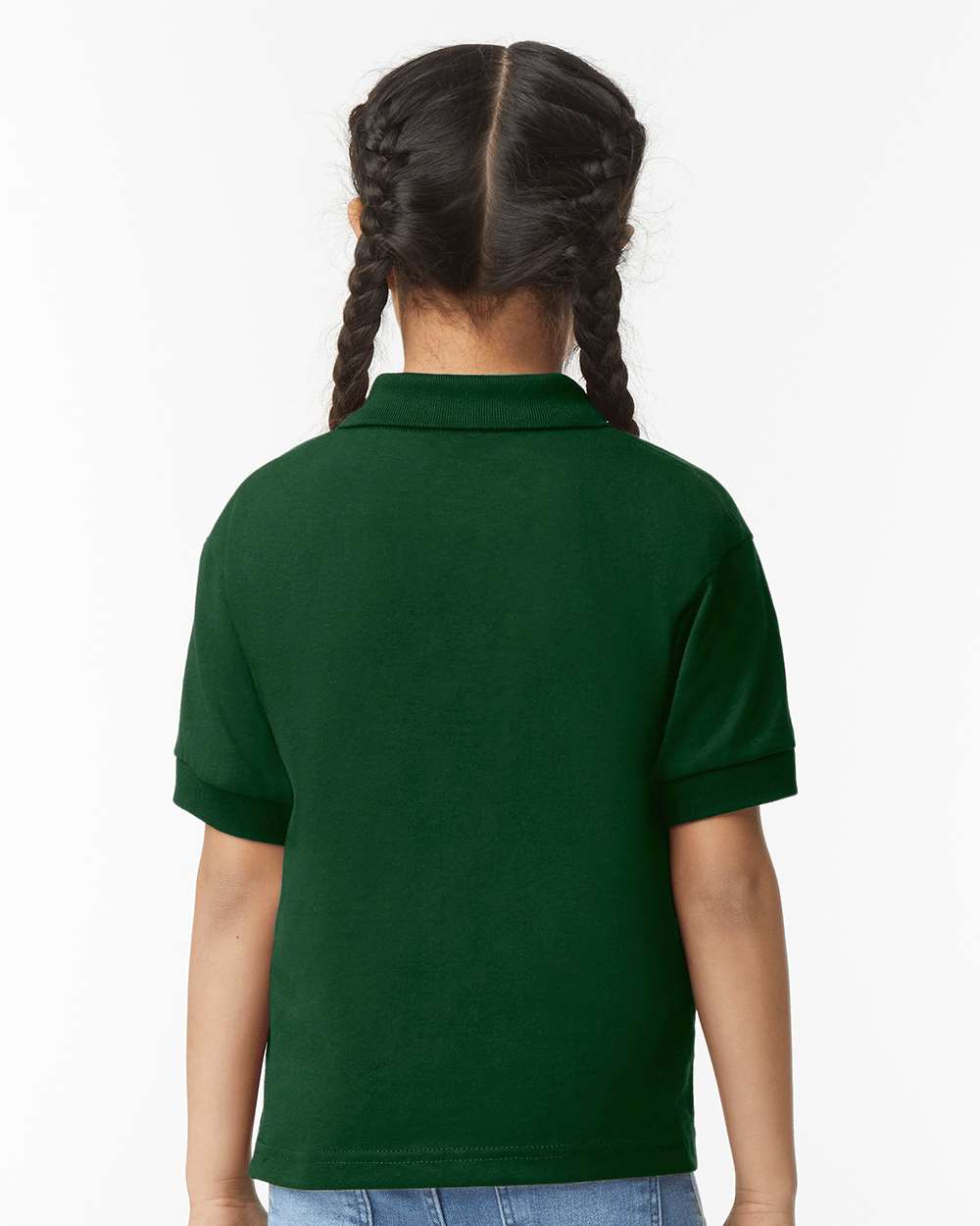 Youth DryBlend® Jersey Polo - OnModelBack - B31060543 - Forest Green