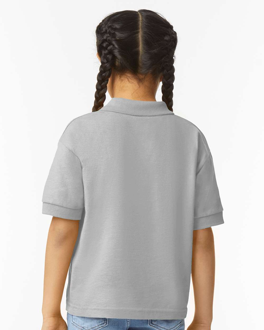 Youth DryBlend® Jersey Polo - OnModelBack - B31060583 - Sport Grey