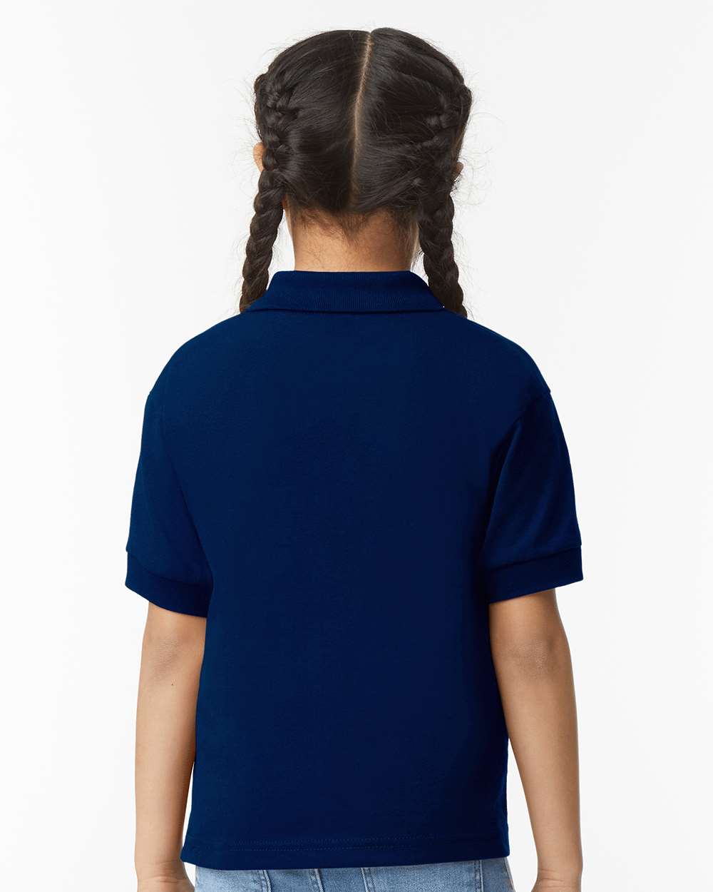 Youth DryBlend® Jersey Polo - OnModelBack - B31060653 - Navy