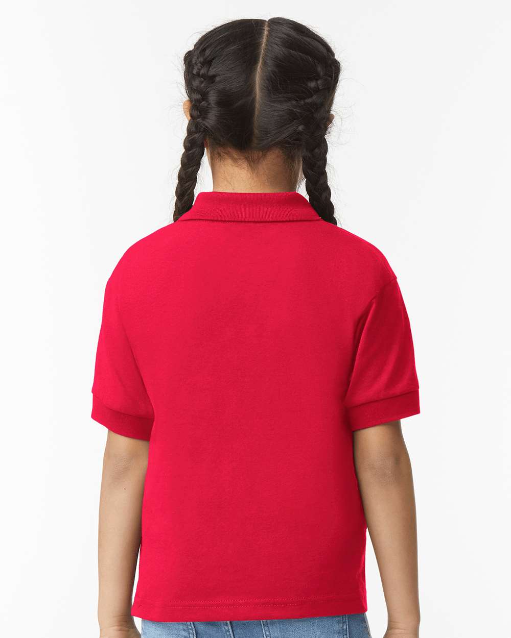 Youth DryBlend® Jersey Polo - OnModelBack - B31060703 - Red