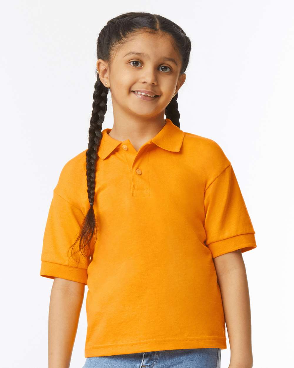 Youth DryBlend® Jersey Polo - OnModelFront - B31060123 - Gold