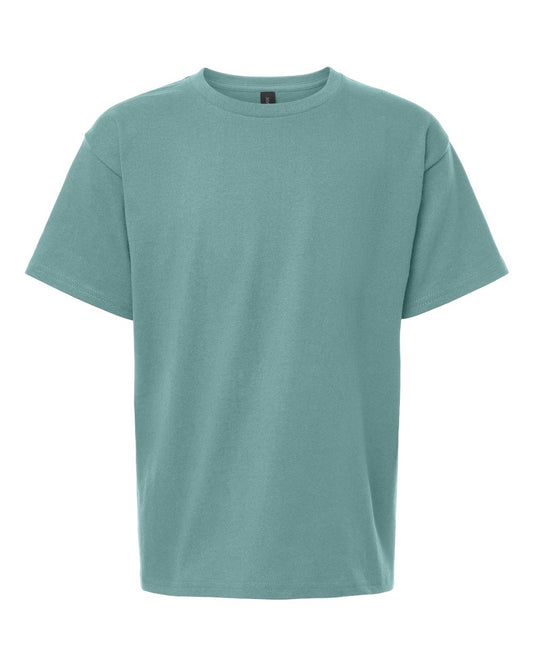 Youth Heavy Cotton™ T-Shirt - Front - B31560432 - Aquatic