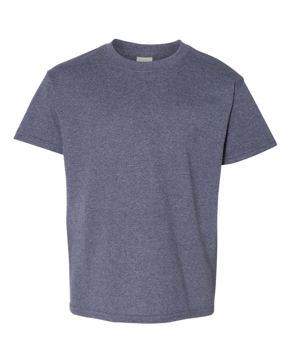 Youth Heavy Cotton™ T-Shirt - Front - B31560612 - Heather Navy