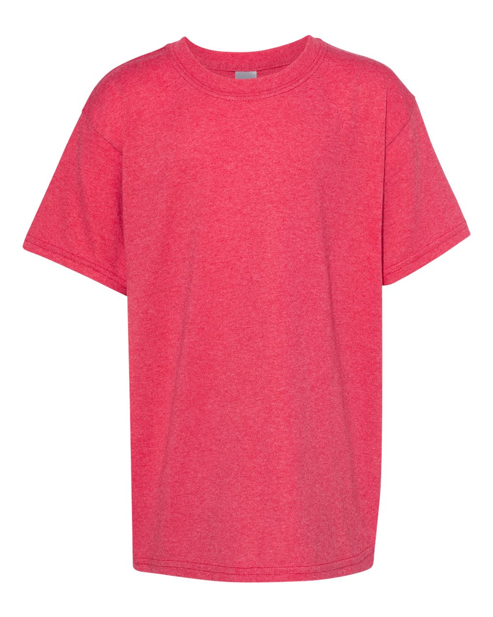Youth Heavy Cotton™ T-Shirt - Front - B31560622 - Heather Red