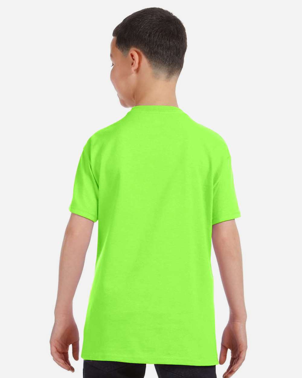 Youth Heavy Cotton™ T-Shirt - OnModelBack - B31560462 - Neon Green