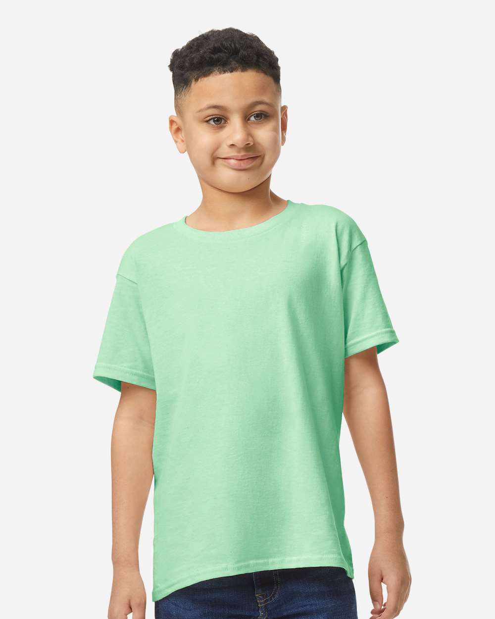 Youth Heavy Cotton™ T-Shirt - OnModelFront - B31560112 - Mint Green