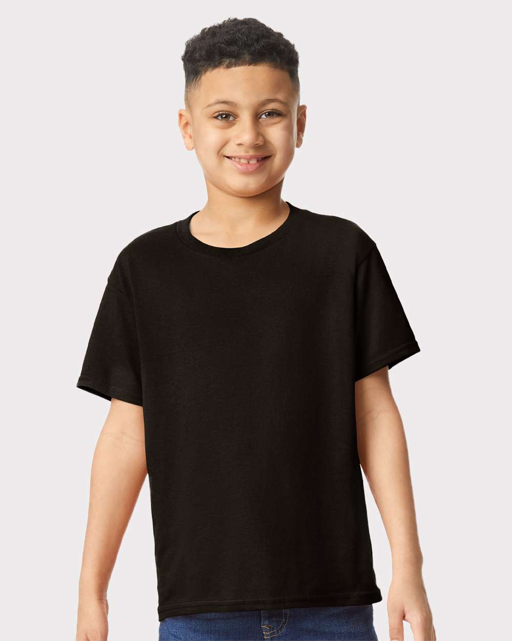 Youth Heavy Cotton™ T-Shirt - OnModelFront - B31560502 - Black