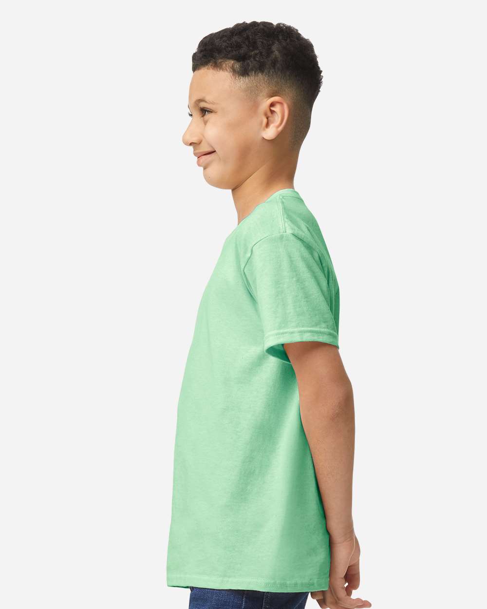 Youth Heavy Cotton™ T-Shirt - OnModelSide - B31560112 - Mint Green
