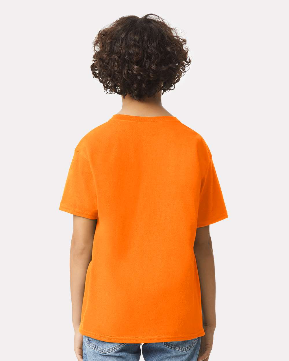 Youth Ultra Cotton® T-Shirt - OnModelBack - B31660332 - Safety Orange