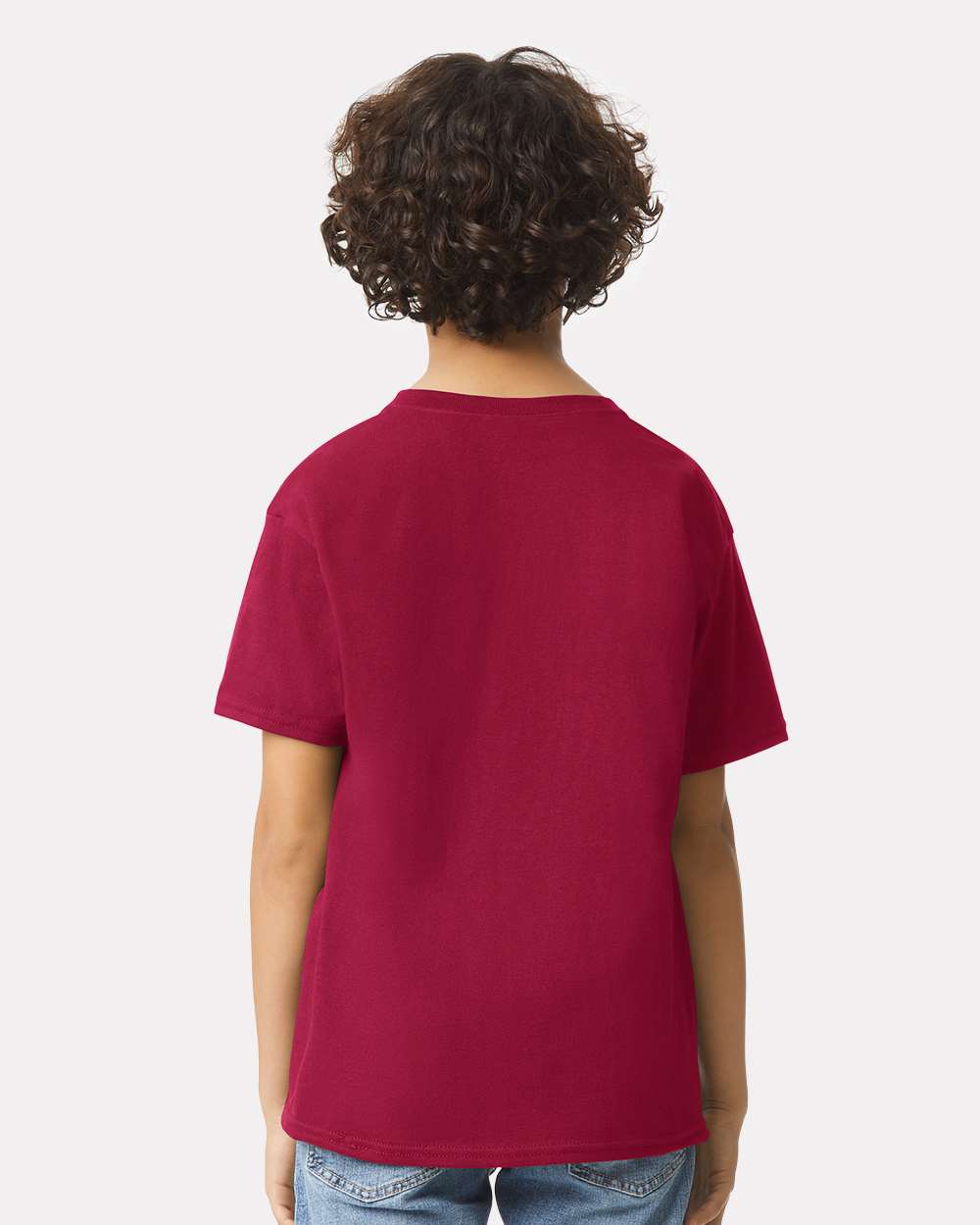 Youth Ultra Cotton® T-Shirt - OnModelBack - B31660522 - Cardinal Red