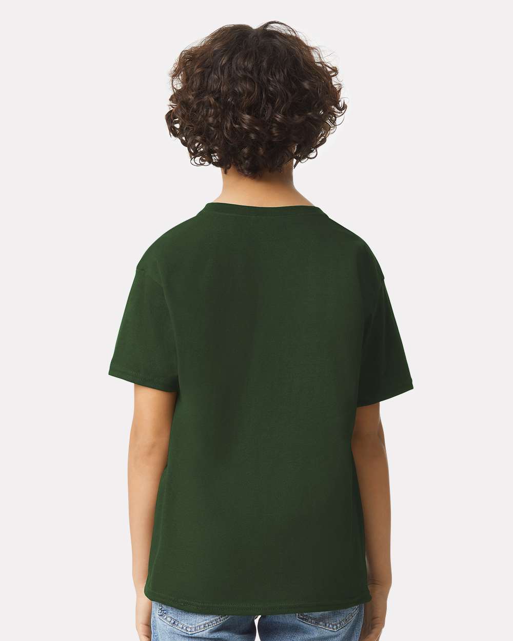 Youth Ultra Cotton® T-Shirt - OnModelBack - B31660542 - Forest Green