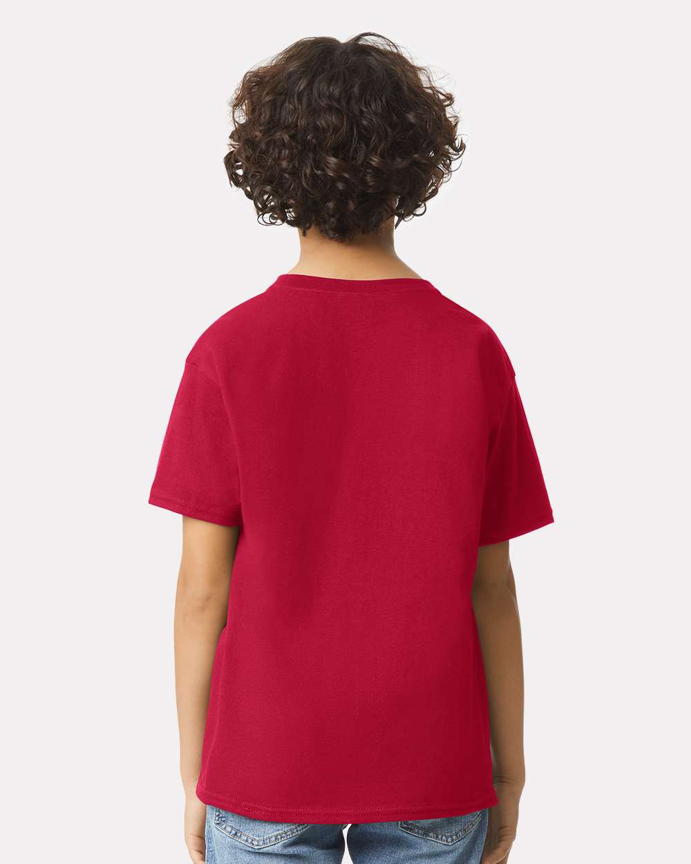 Youth Ultra Cotton® T-Shirt - OnModelBack - B31660792 - Cherry Red