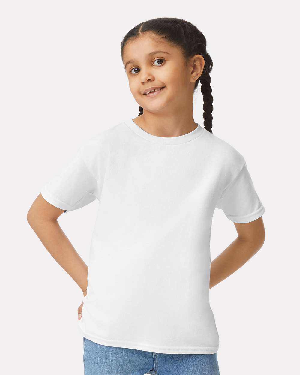 Youth Ultra Cotton® T-Shirt - OnModelFront - B31660002 - White