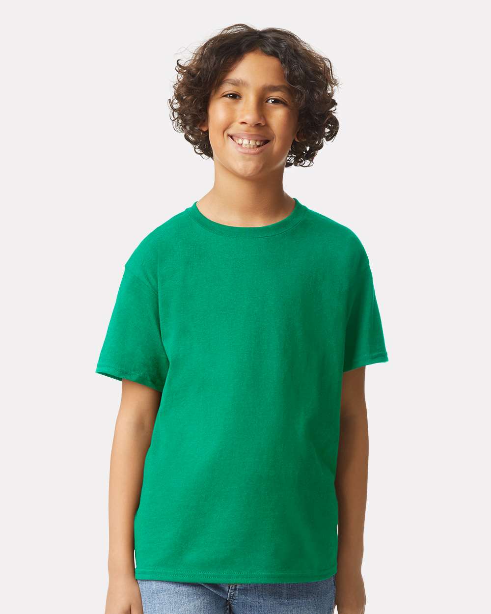 Youth Ultra Cotton® T-Shirt - OnModelFront - B31660602 - Kelly Green