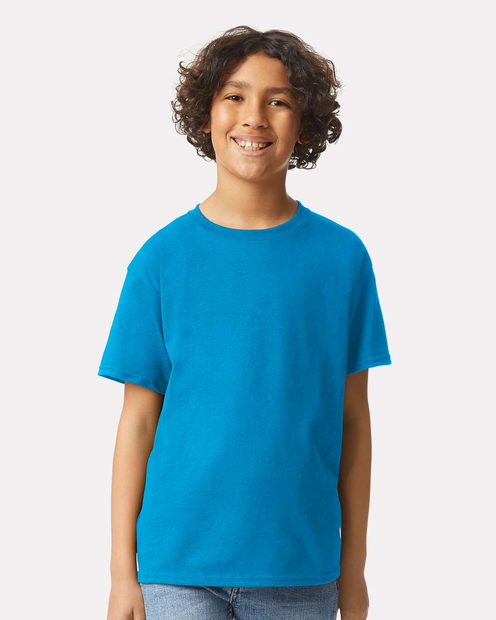 Youth Ultra Cotton® T-Shirt - OnModelFront - B31660762 - Sapphire