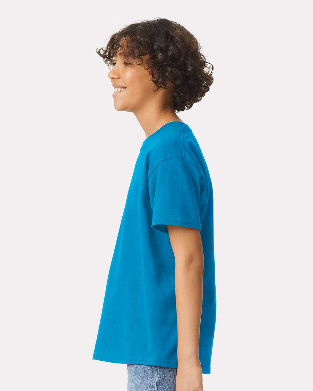 Youth Ultra Cotton® T-Shirt - OnModelSide - B31660762 - Sapphire