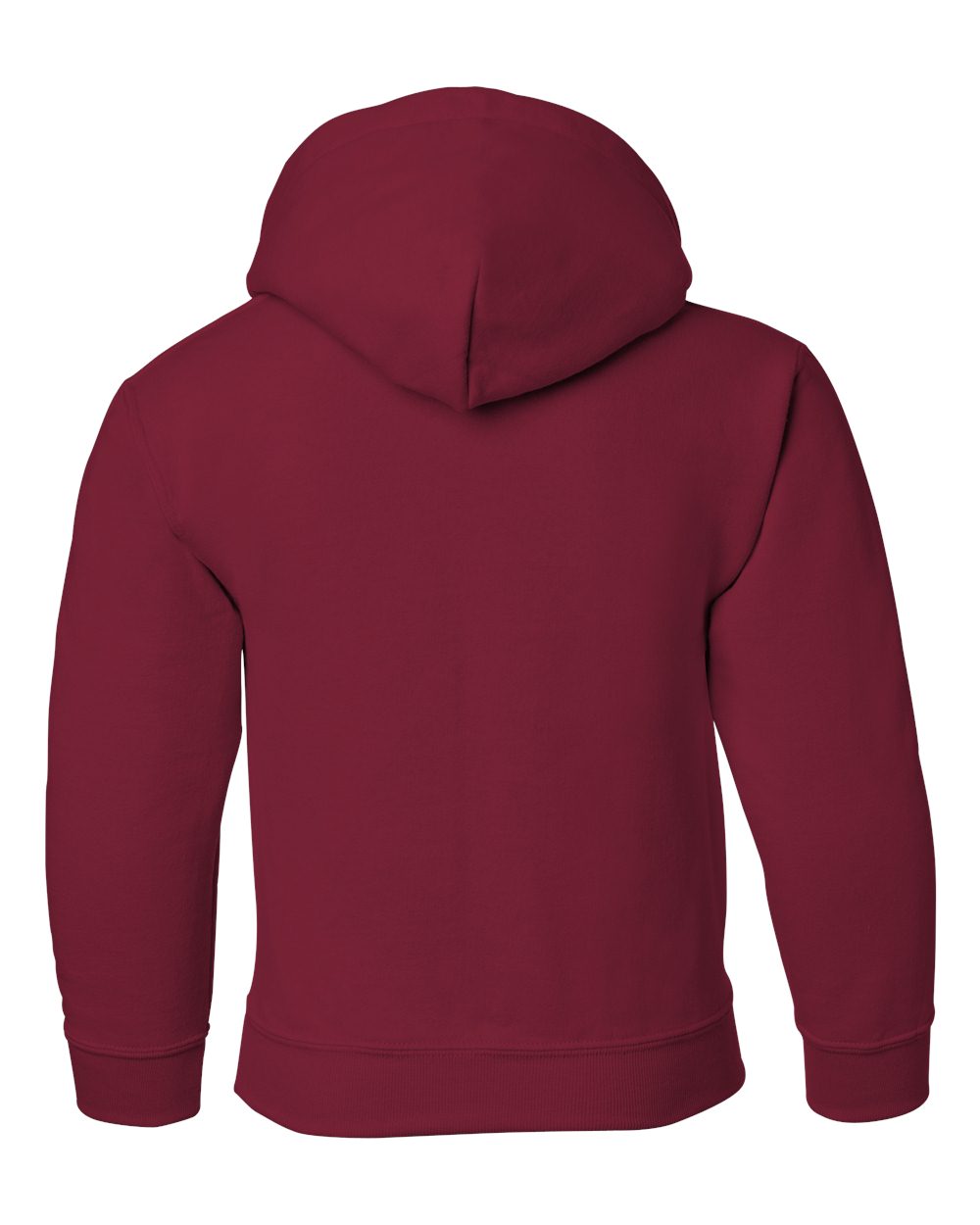 Youth Heavy Blend™ Hooded Sweatshirt - Back - B32060522 - Cardinal Red