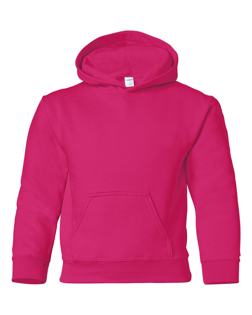 Youth Heavy Blend™ Hooded Sweatshirt - Front - B32060692 - Heliconia