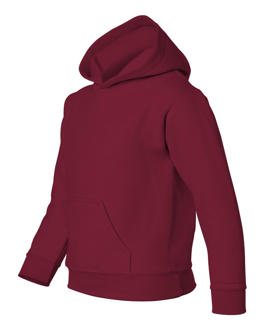Youth Heavy Blend™ Hooded Sweatshirt - Side - B32060522 - Cardinal Red