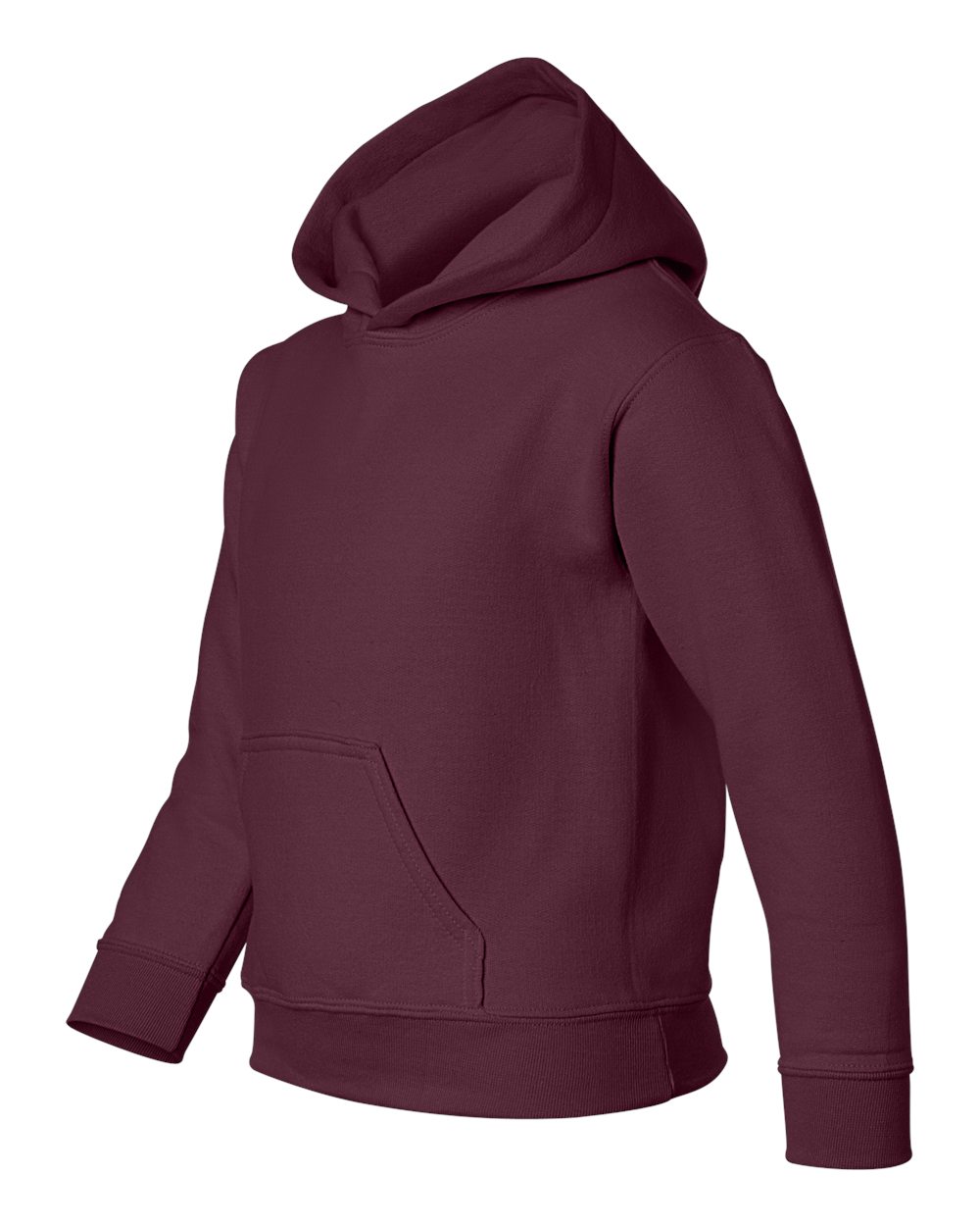 Youth Heavy Blend™ Hooded Sweatshirt - Side - B32060532 - Maroon