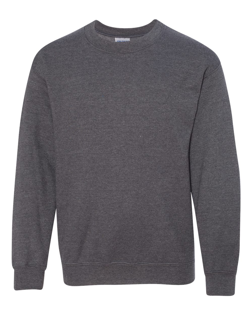 Youth Heavy Blend™ Crewneck Sweatshirt - Front - B33060072 - Dark Heather