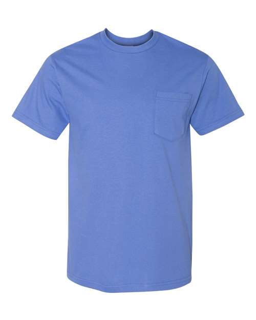 Hammer™ Pocket T-Shirt - Front - B19160483 - Flo Blue
