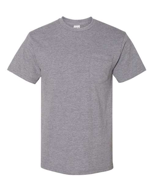 Hammer™ Pocket T-Shirt - Front - B19160493 - Graphite Heather