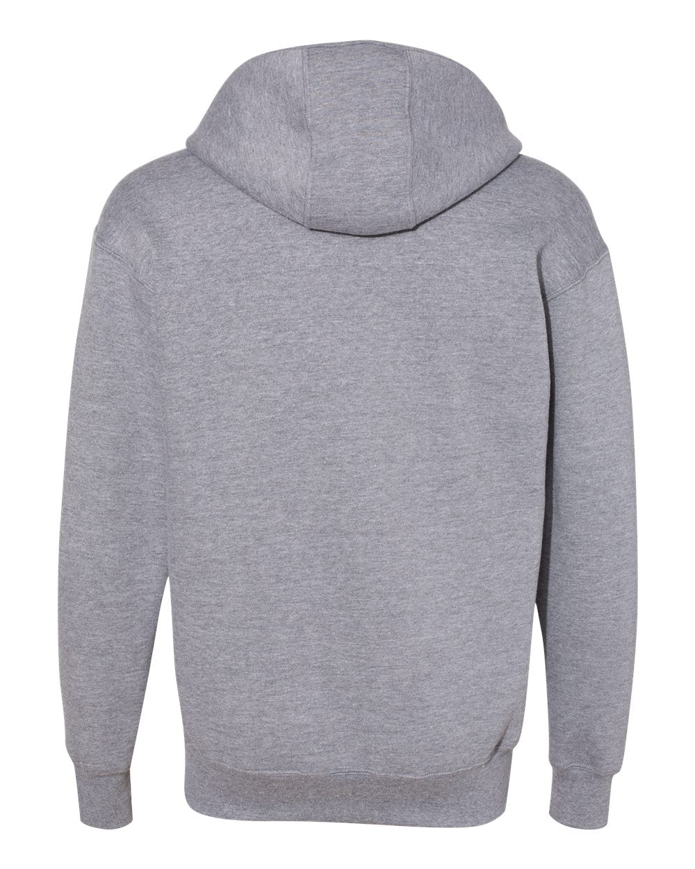 Unisex Hammer™ Fleece Hooded Sweatshirt - Back - B33360492 - Graphite Heather