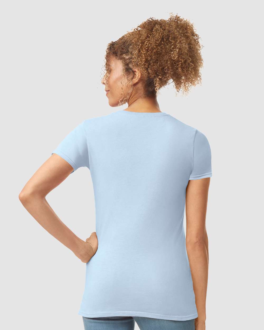 Women's Softstyle® T-Shirt - OnModelBack - B50260263 - Light Blue