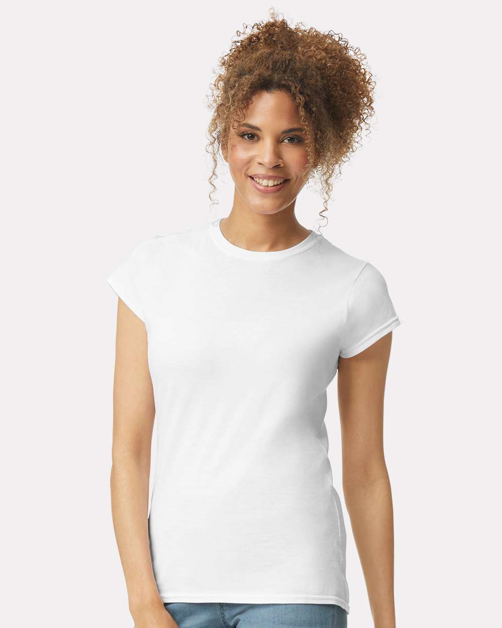 Women's Softstyle® T-Shirt - OnModelFront - B50260003 - White