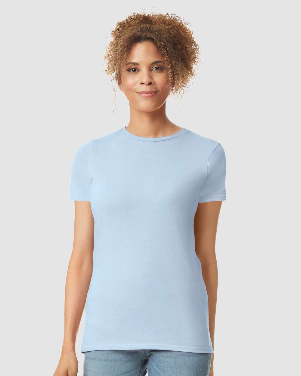 Women's Softstyle® T-Shirt - OnModelFront - B50260263 - Light Blue