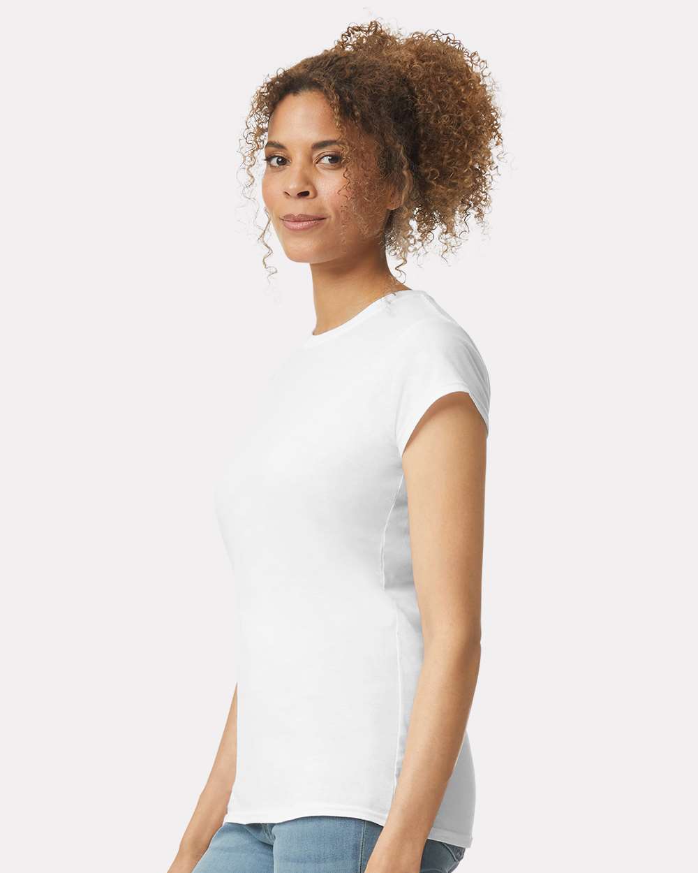 Women's Softstyle® T-Shirt - OnModelSide - B50260003 - White