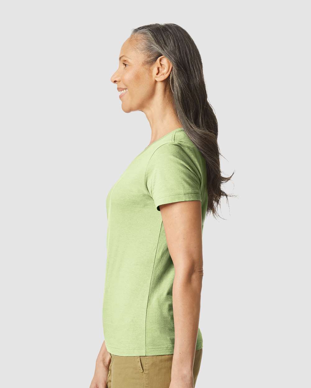 Women's Softstyle® T-Shirt - OnModelSide - B50260163 - Pistachio